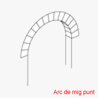 Arc de mig punt./Arco de medio punto./Semicircular arch.