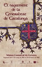 Diputació del General o Generalitat. Cartel commemoració a Cervera.