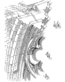 Detall peça. Diccionaire raisonié de l'architecture francaise du XIe au XVe siècle. Eugène Viollet-le-Duc.