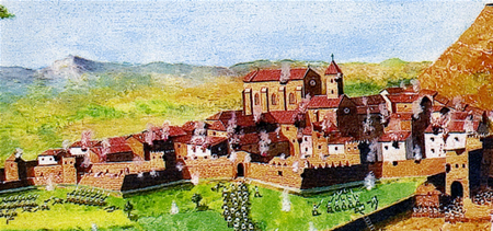 El barri de la Magdalena. Hipòtesi de la ciutat medieval. Enric Garsaball, Museu d'Art Jaume Morera.