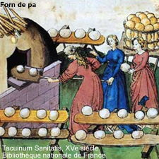 Forn pa, Tacuinum Sanitatis, XVe siècle. Bibliothèque nationale de France.