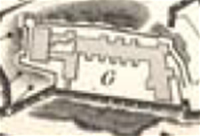 Detall de la planta de la Suda de Lleida segons plànol de setge del Mariscal Suchet al 1810.