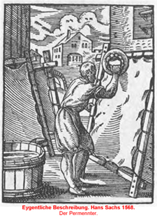 Mestre de fer pergamins. Eygentliche Beschreibung. Hans Sach. 1543.