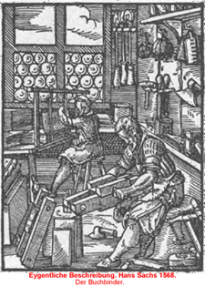Bibliografía/Bibliografia/Bibliography. Mestre d'enquadernar. Eygentliche Beschreibung. Hans Sach. 1543. 