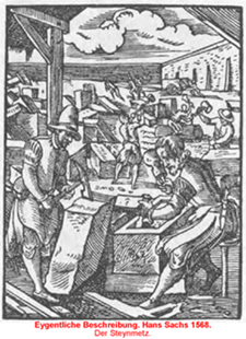Piquers i Picapedrers. Eygentliche Beschreibung. Hans Sach. 1543.
