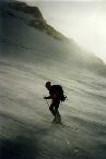 Subiendo al Mont Rosa haciendo esquí de montaña. Alpes italianos. 15 bajo cero. 4500 metros