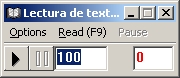 Screen of Lectura de textos