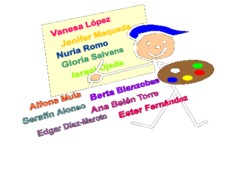 Alfons, Berta, Sera, Ana B., Edgar, Ester, Jenifer, Gloria, Isra, Nuria, Juan, Vane