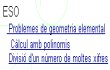 Problemes de geometria per a 3r i 4t d'ESO