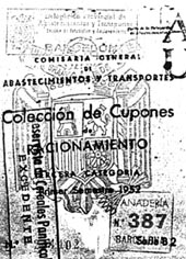 cartilla racionament 1952