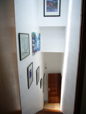 Acc�s au 2�me �tage (Chambre � coucher et bain)