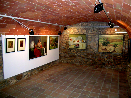 Una sala de la galera de arte