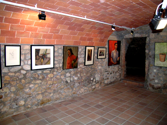 Una sala de la galera de arte