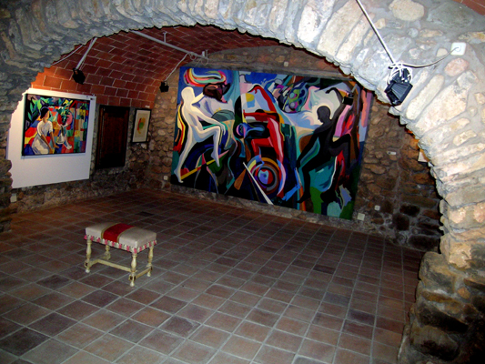 Una sala de la galera de arte