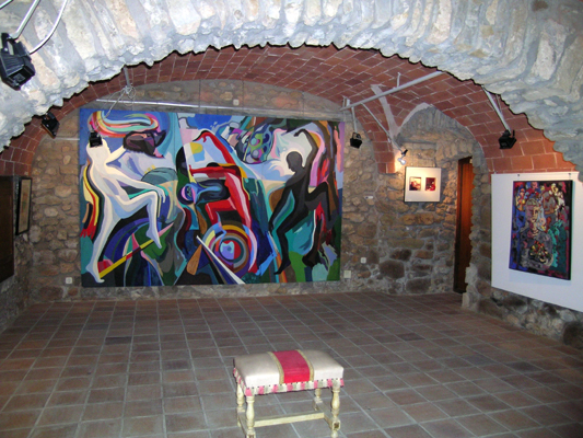 Una sala de la galera de arte