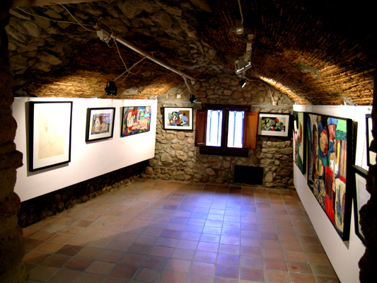 One of the gallery rooms