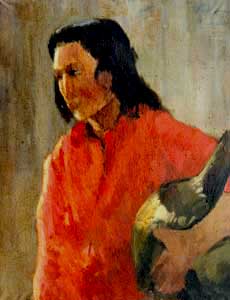 Gitana, 1961. Pintat a l'antiga Escola de Belles Arts de Barcelona