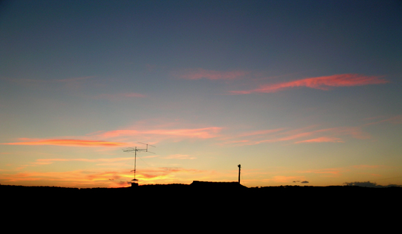 Una puesta de sol desde el taller de la fundacin