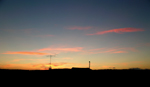 Una puesta de sol desde el taller de la fundacin