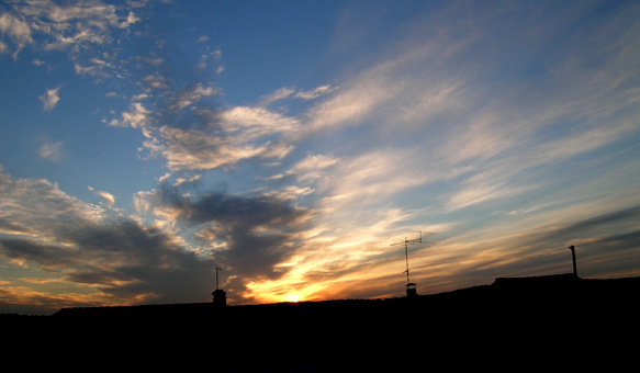 Sunset from the artist's studio