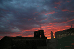 Puesta de sol desde la terraza del taller