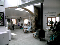 The artist's studio