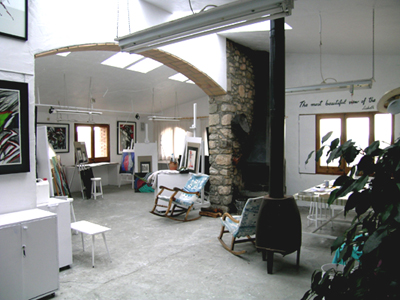 The artist's studio