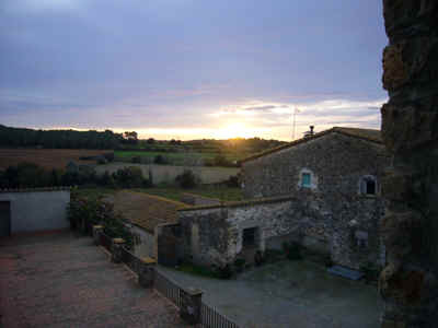 Le soleil levant vue d'apr�s le lit