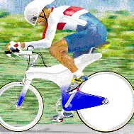 La força prové de l'energia muscular del  ciclista