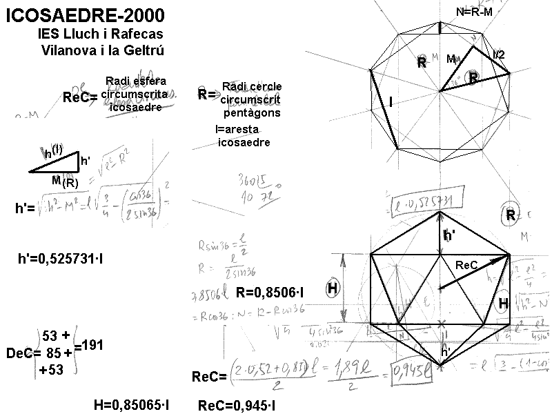 trigonometria de l'icosaedre...