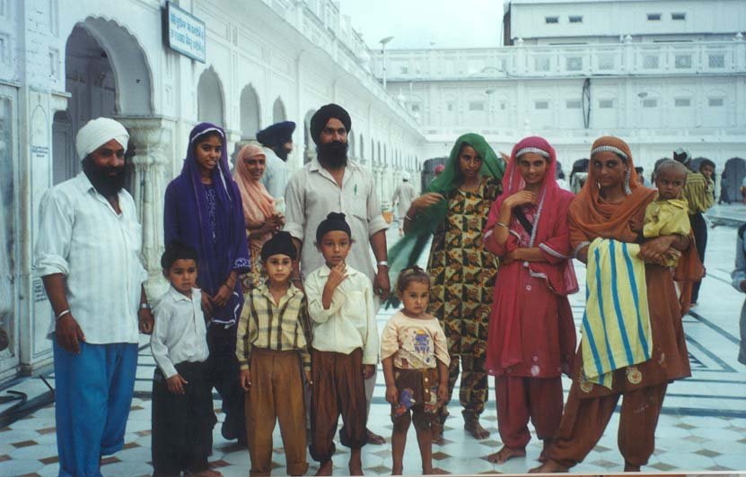Família sikh. Amritsar