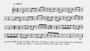 Partitura del ball Francs