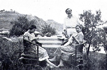 Llaverias a Lloret, amb la seva esposa i la seva filla