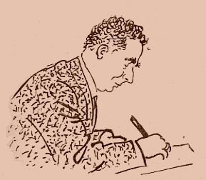 Caricatura de R. Suriñach feta per Junceda.