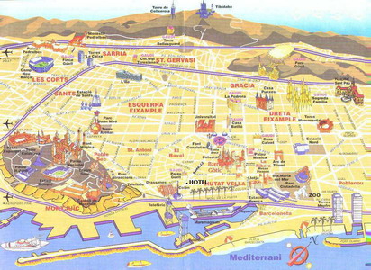 Trencaclosques mapa de Barcelona