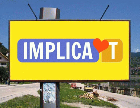 Pancarta Implica't