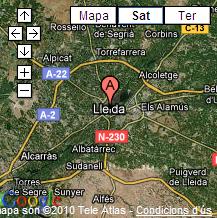 Mapa Lleida