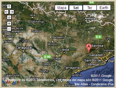 Mapa de Catalunya. Google Maps