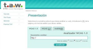 Valida l'accessibilitat amb el TAW