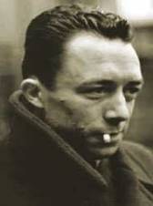 Picture of Albert Camus, author of The Plague, L'Etranger (The Outsider, The Stranger), and The First Man; twentieth century French Literature