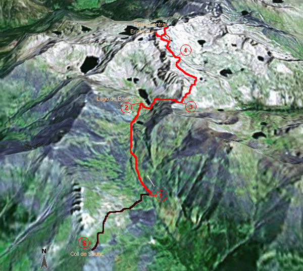 Mapa de l'itinerari