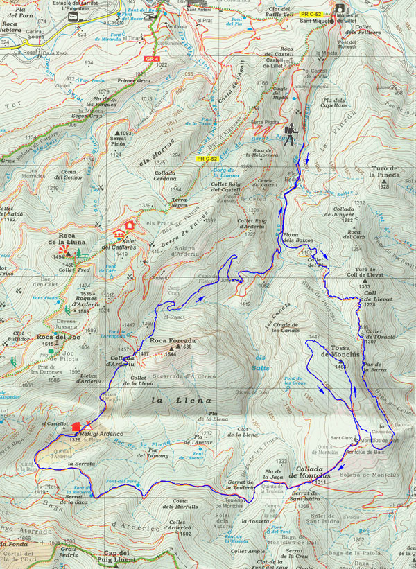 mapa recorregut