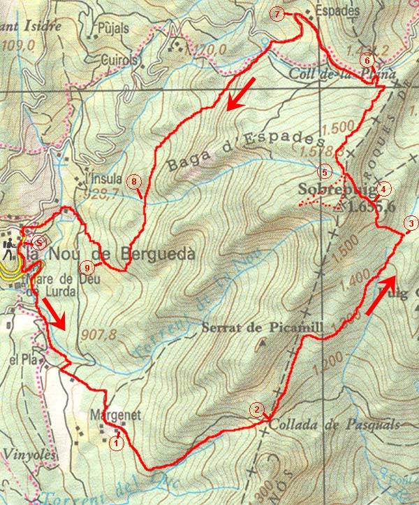 Mapa del recorregut