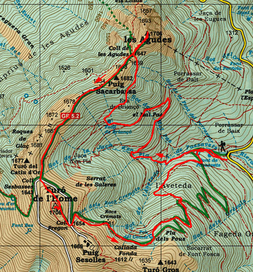 Mapa itinerari