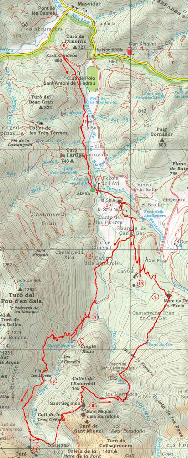 Mapa del recorregut