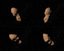 Dibujos del asteroide Tutatis