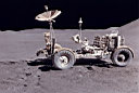 Foto de un rover lunar