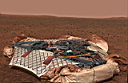 Foto de una nave espacial en Marte