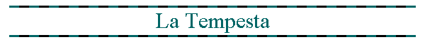 La Tempesta