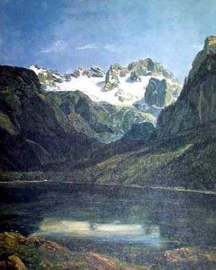 "Mont Dachstein" Ferdinand  Georg Waldmüller (1793-1865)